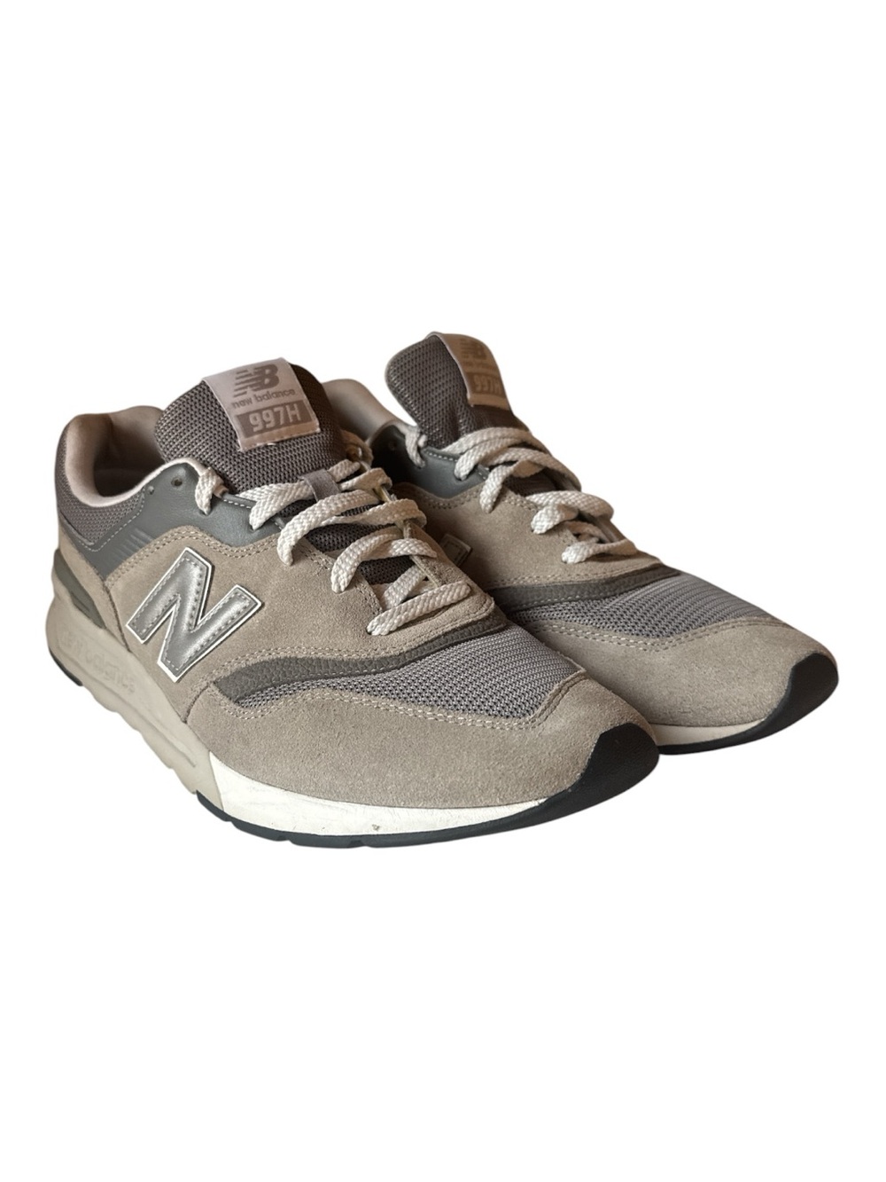 New Balance Men's Taupe & Gray 997H Suede Mesh Sneakers